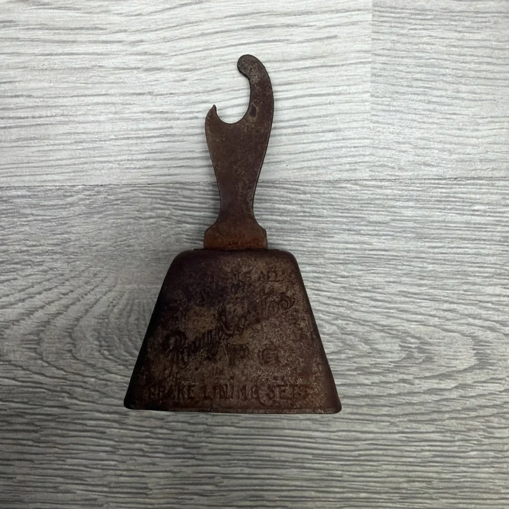 Vintage Raybestos Brake Lining - Bottle Opener / Bell Advertising Bell VTG